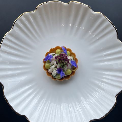 Crab, Avocado and Corn Flower