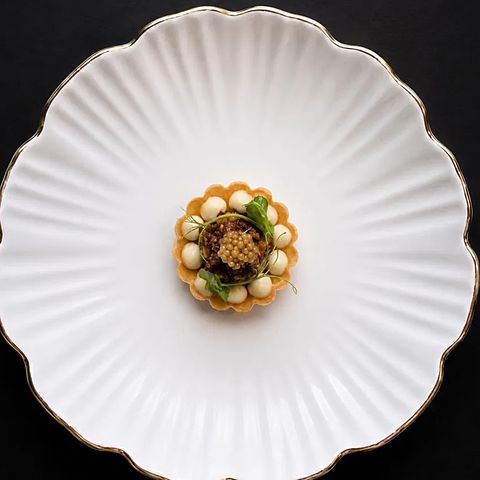 Spiced Cauliflower, Parsnip Emulsion and Mustard Seeds